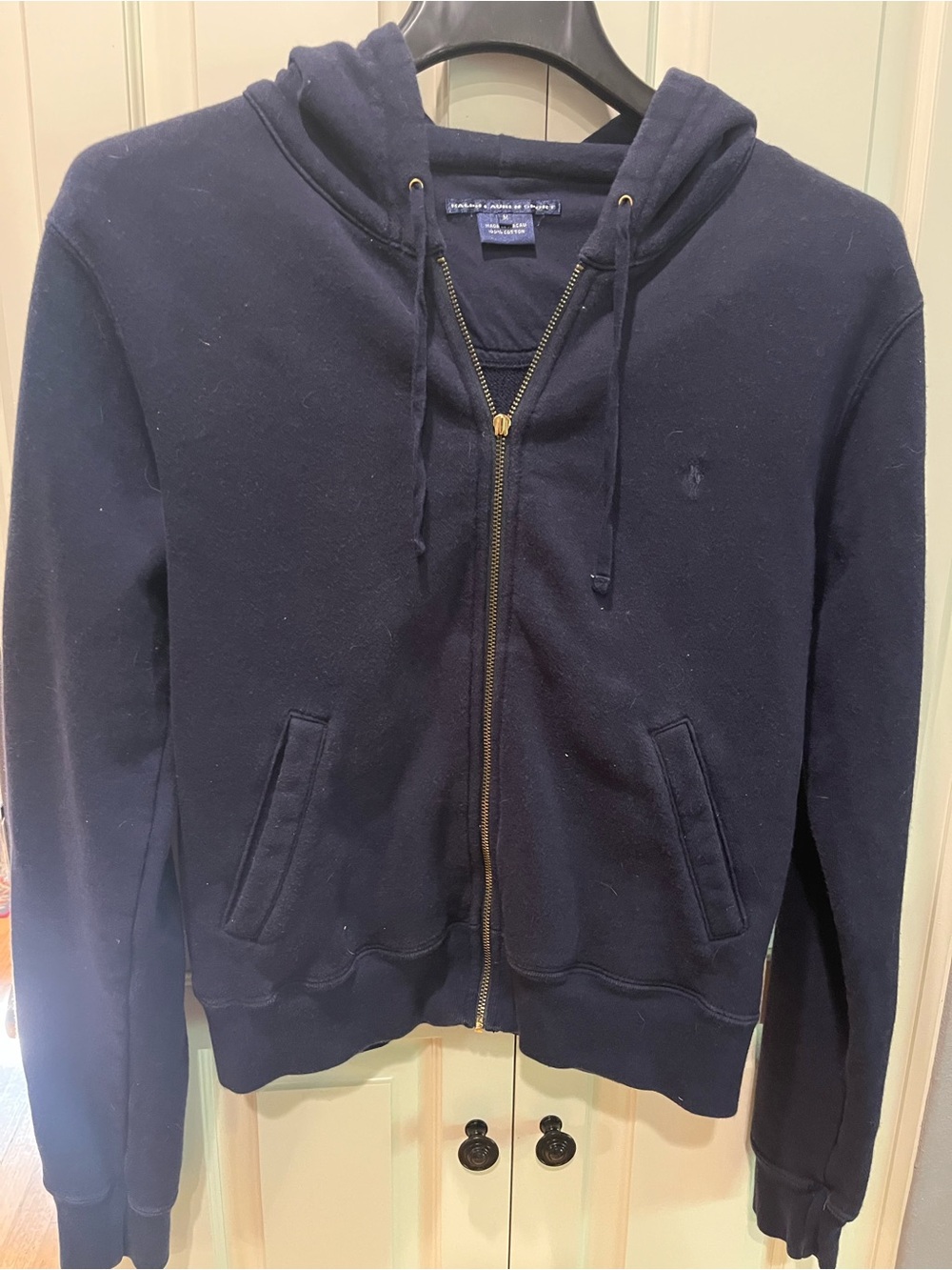 Polo by Ralph Lauren Navy Zip-Up Hoodie Sweater